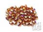 4mm Amber Brown AB Crystal Bicone